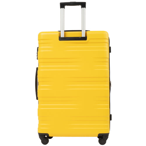 20''24''28'' Hardshell Luggage Sets 3 Pcs Spinner Suitcase, Yellow