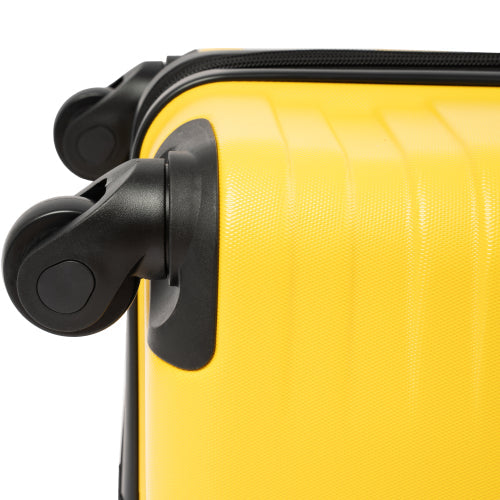 20''24''28'' Hardshell Luggage Sets 3 Pcs Spinner Suitcase, Yellow