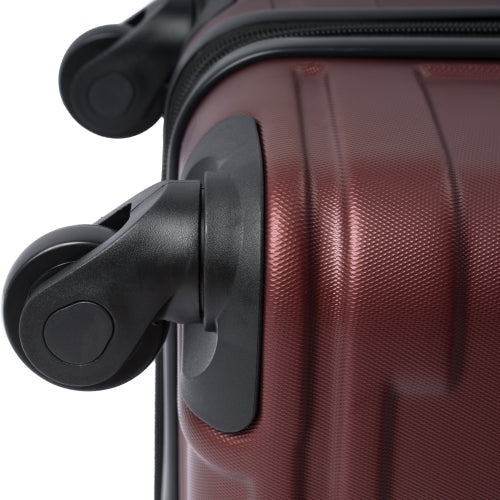 20''24''28'' Hardshell Luggage Sets 3 Pcs Spinner Suitcase, Red