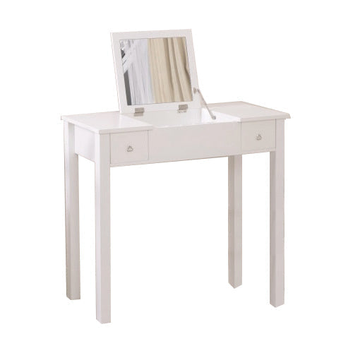 Vanity Table with Flip-top Mirror