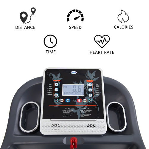 Folding Treadmill Motorized Exercise Machine with Sport APP & Heart Rate Monitor