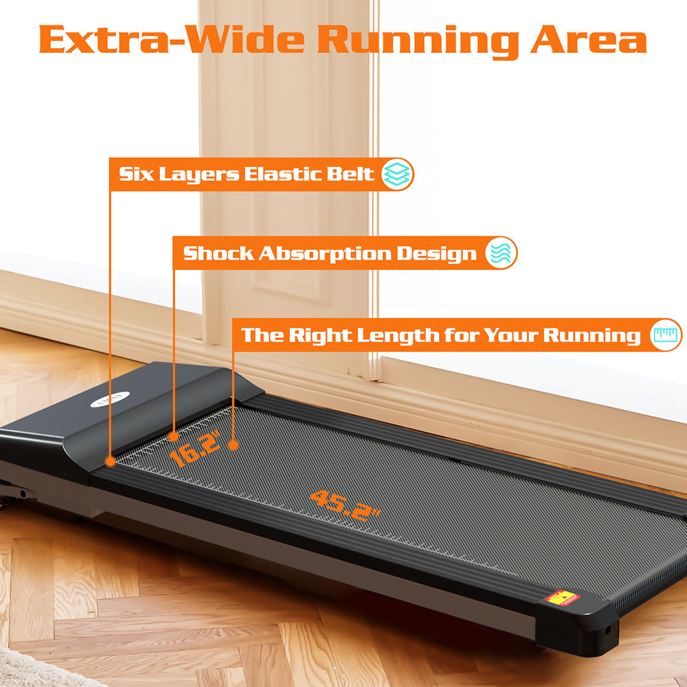 Treadmill Slim Running Pad Flat with LDE Display