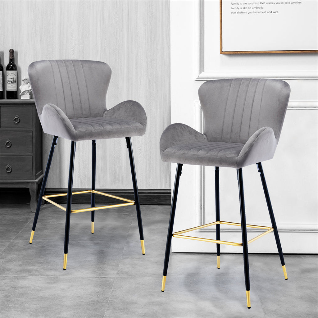 Counter Height Bar Stools with Upholstery