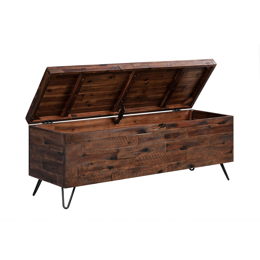 Wood Storage Trunk