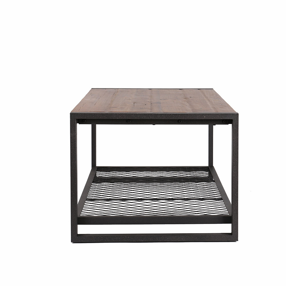 Coffee Table with Mesh Shelf