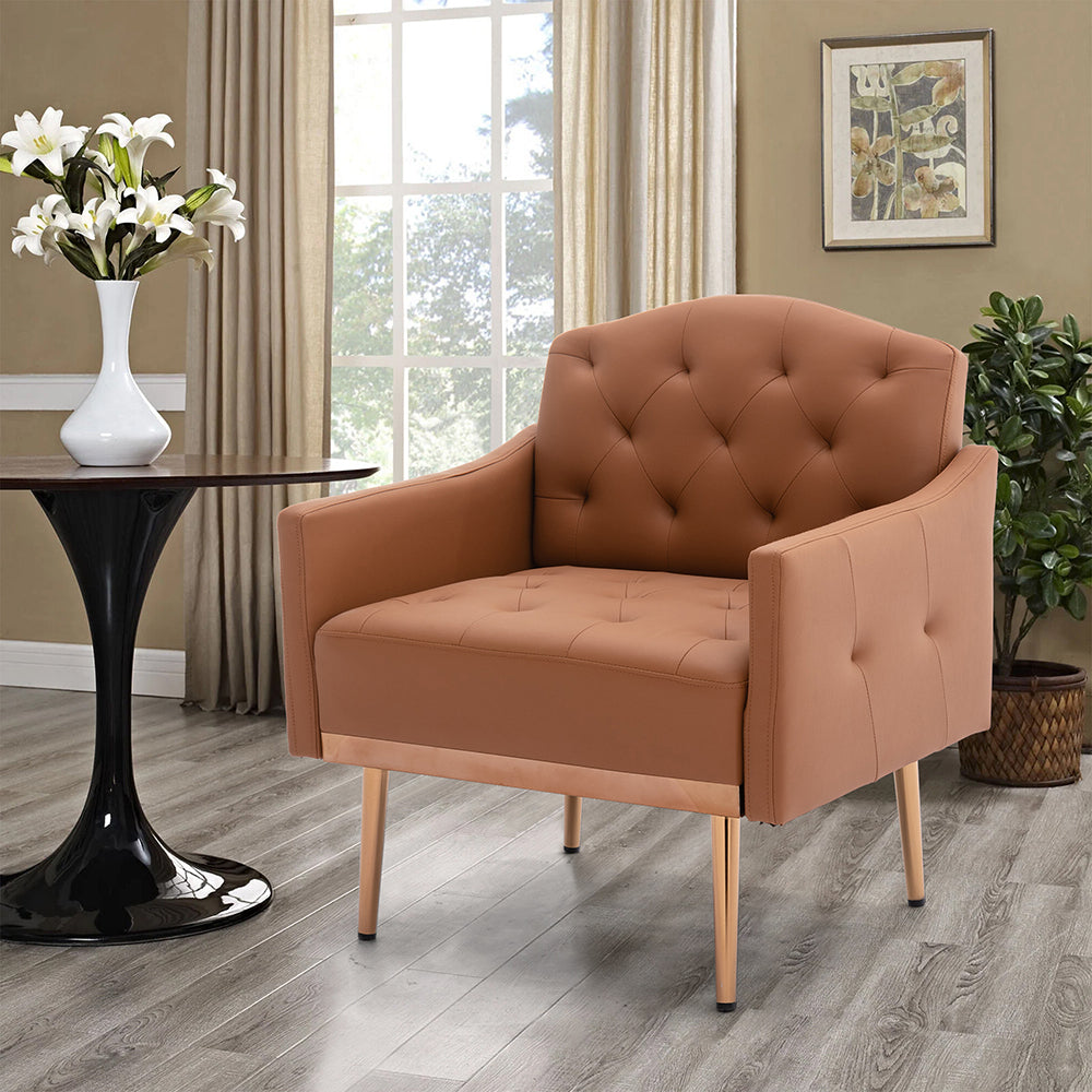 Faux Leather Accent Chairs