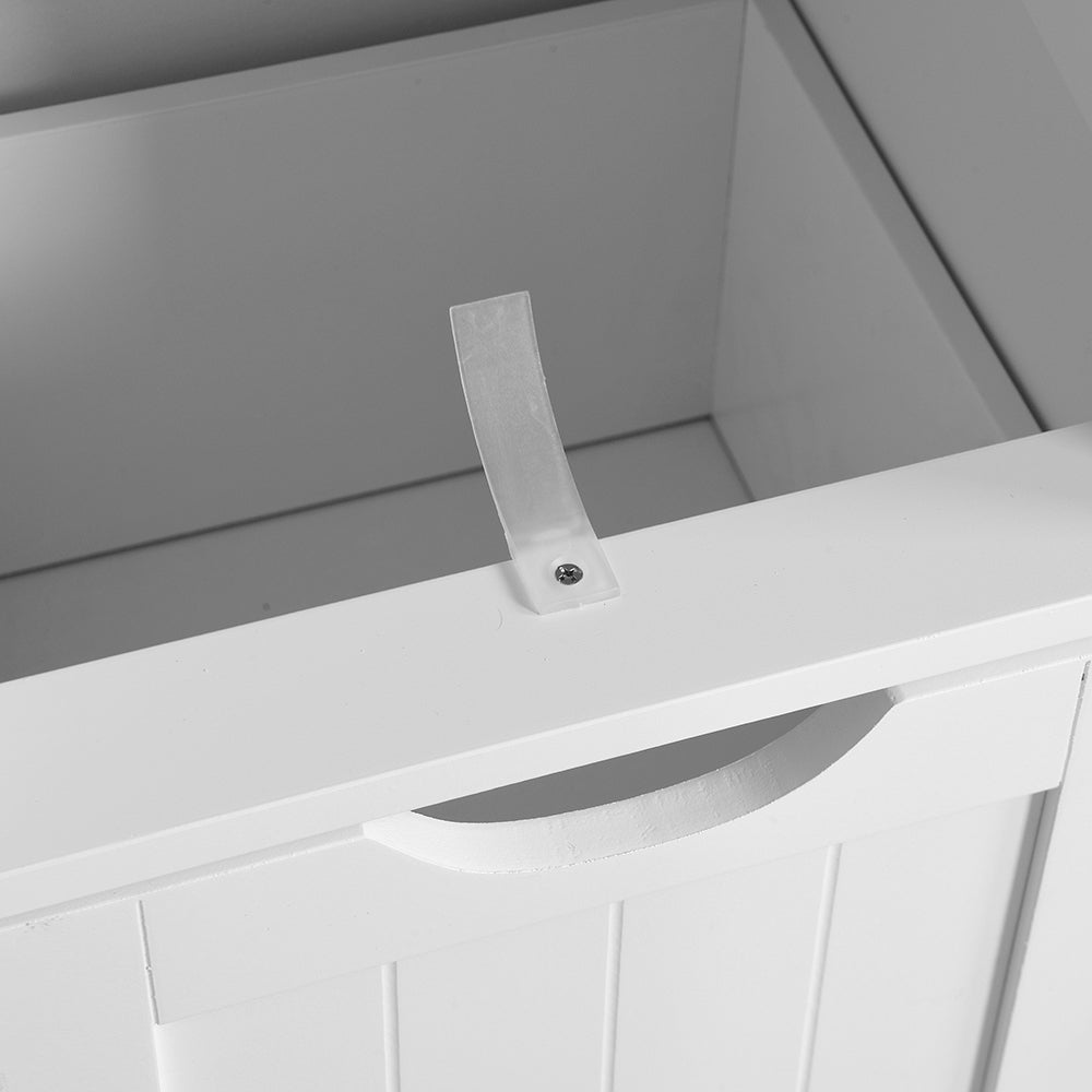 Bathroom Floor Storage Cabinet, White