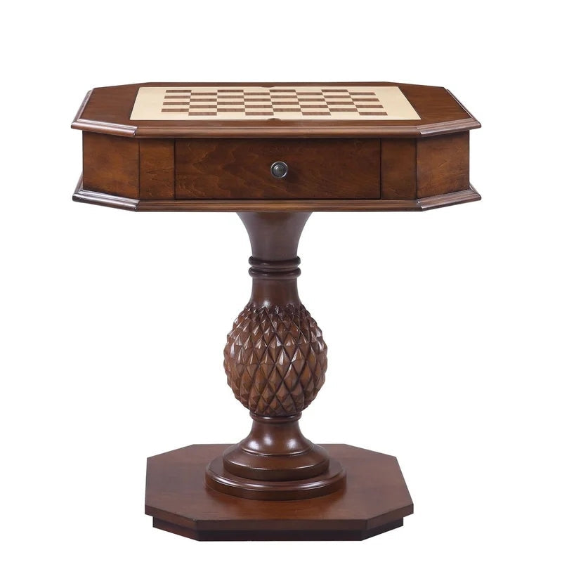 Chess Backgammon Table Game Table in Cherry