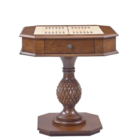 Chess Backgammon Table Game Table in Cherry