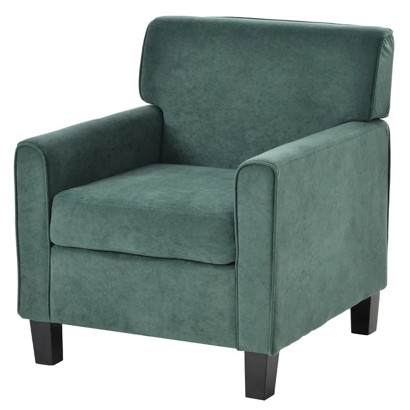 Modern Tufted Armchair Sofa Chair, Green