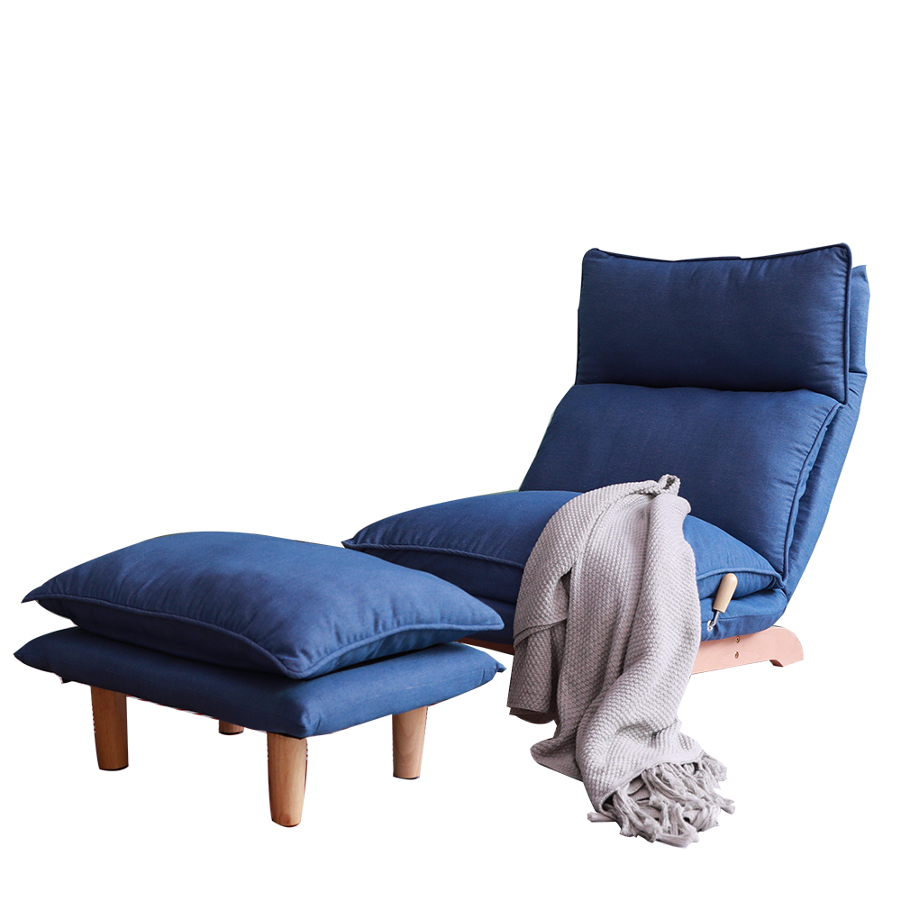 Foldable Recliner with Ottoman