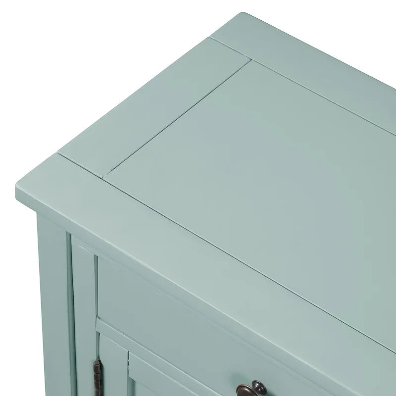 39 Inches Modern Console Sofa Table. Retro Green