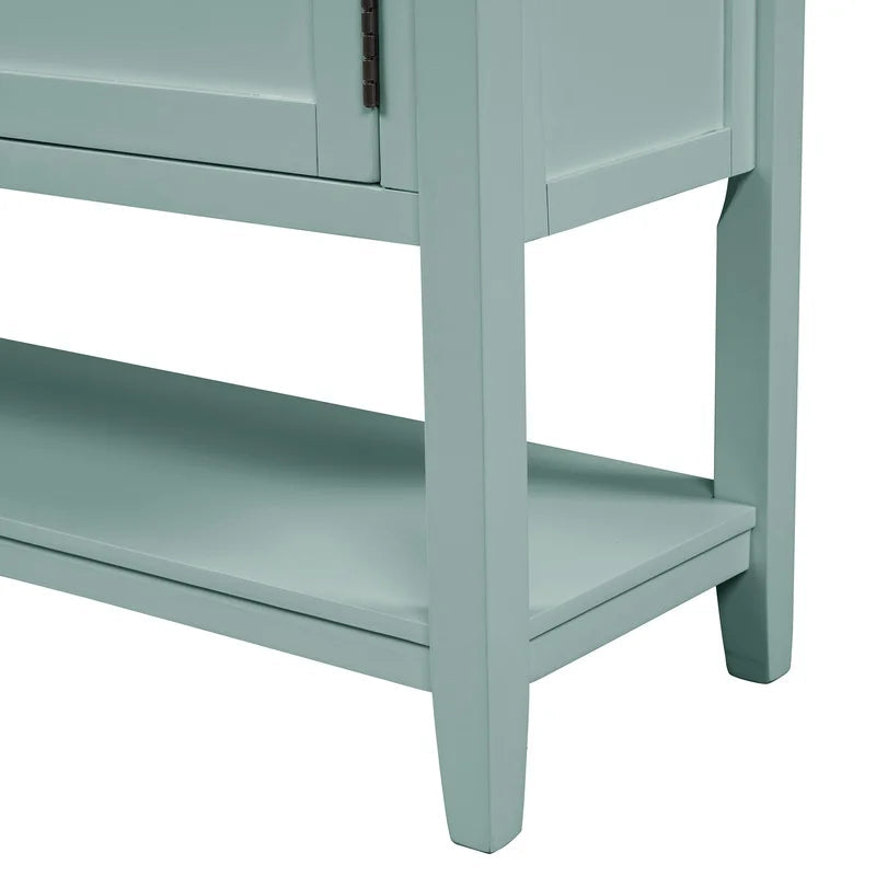 39 Inches Modern Console Sofa Table. Retro Green