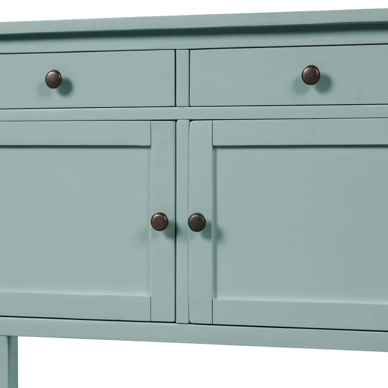 39 Inches Modern Console Sofa Table. Retro Green