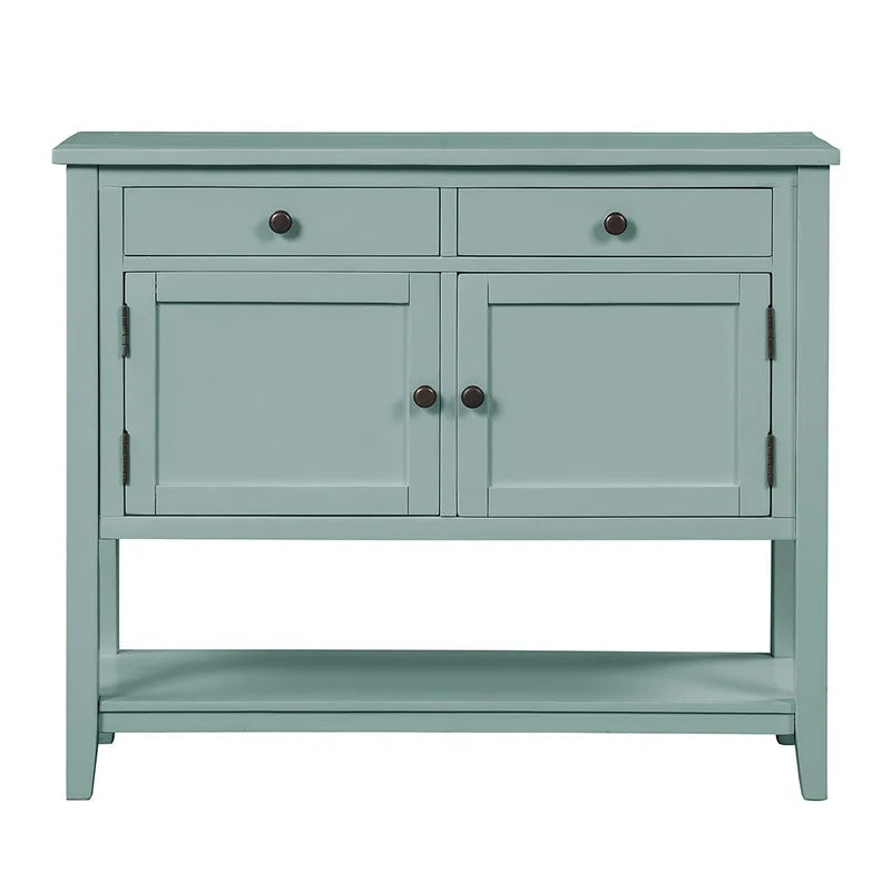39 Inches Modern Console Sofa Table. Retro Green