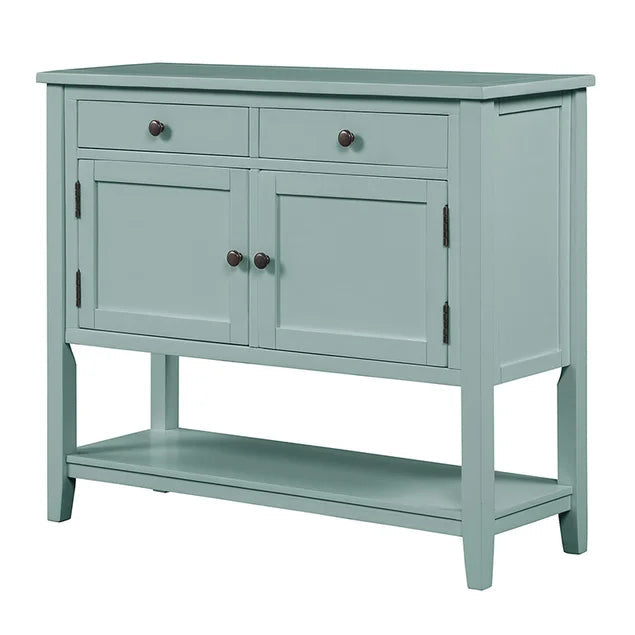 39 Inches Modern Console Sofa Table. Retro Green