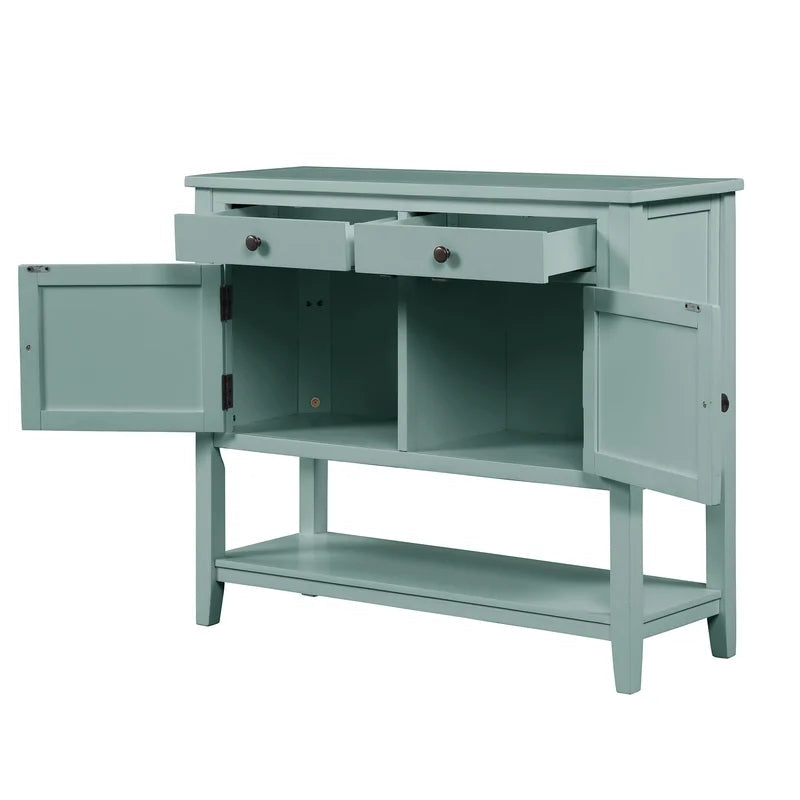 39 Inches Modern Console Sofa Table. Retro Green