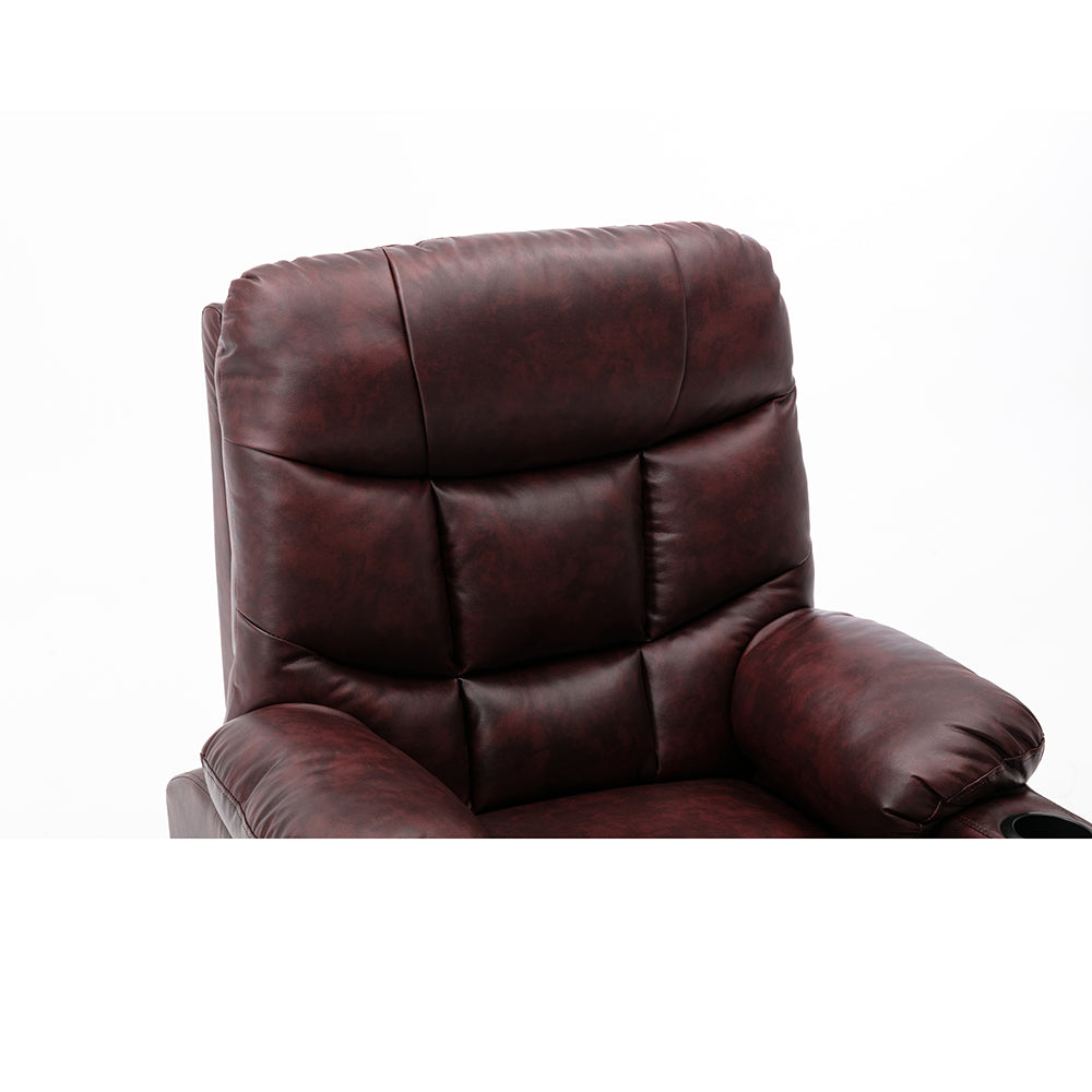 Power Lift Recliner Chair PU Leather Sofa with Massage