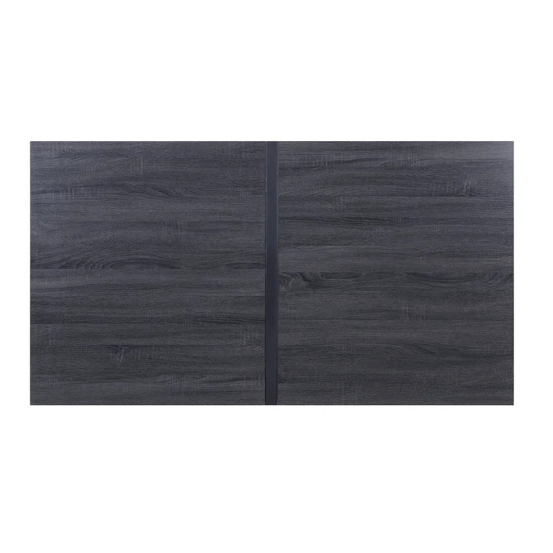 Metal Rectangular Dinning Table, Black