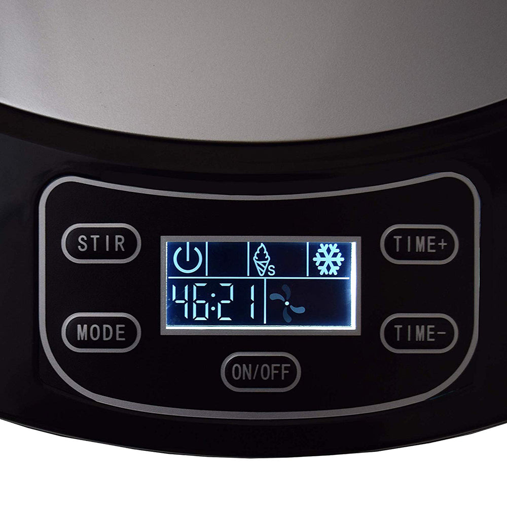 Ice Cream Maker, Automatic Frozen Yogurt Sorbet Machine Countertop