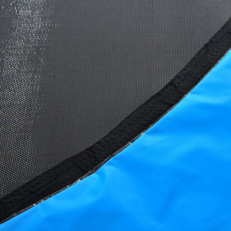 8FT Trampoline with Safety Enclosure Net, Basketball Hoop and Ladder