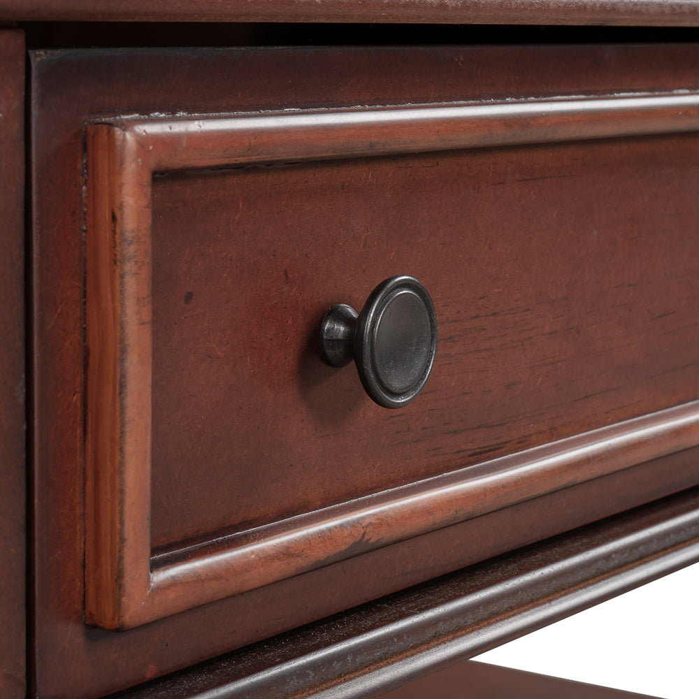 Retro Coffee Table with Drawer and Shelf