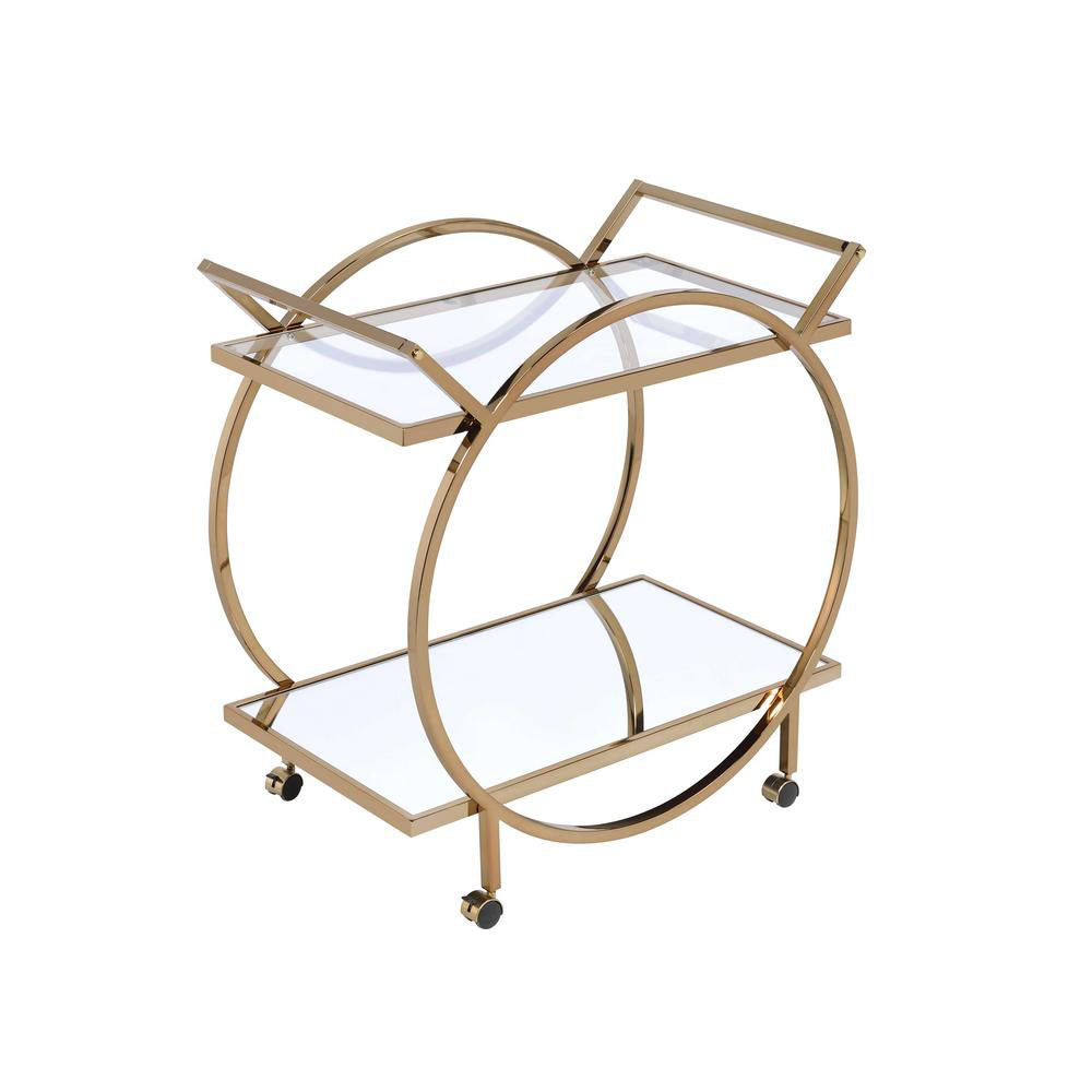 Glass Serving Cart