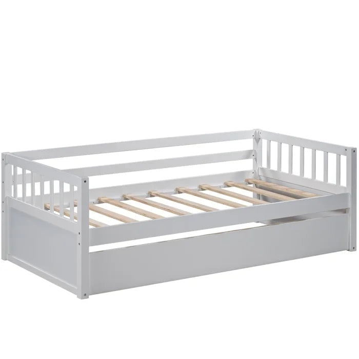 Twin Size Daybed with Inseparable 2 Drawers, White