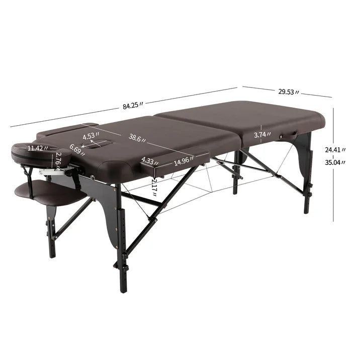Portable Folding Massage Table 29 Inchs Wide PU leather