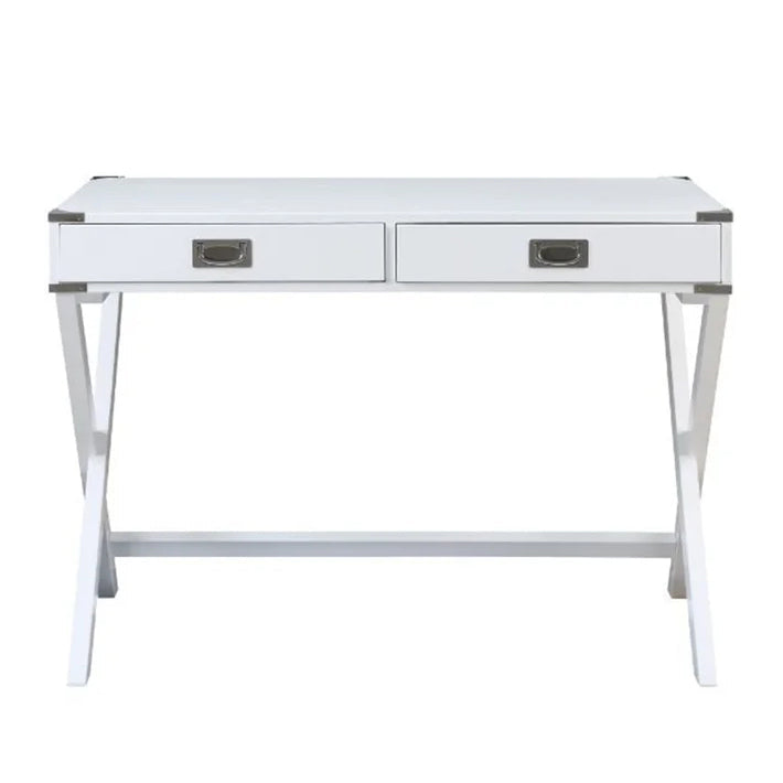 Home Office Writing Desk, White Finish