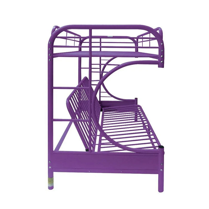 Twin Over Full Futon Bunk Bed, Purple