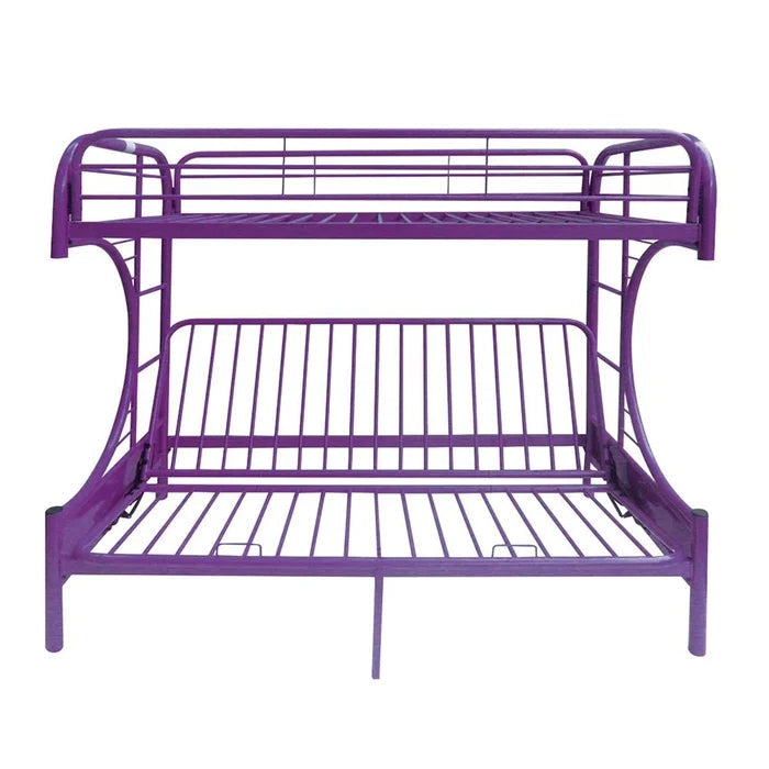 Twin Over Full Futon Bunk Bed, Purple