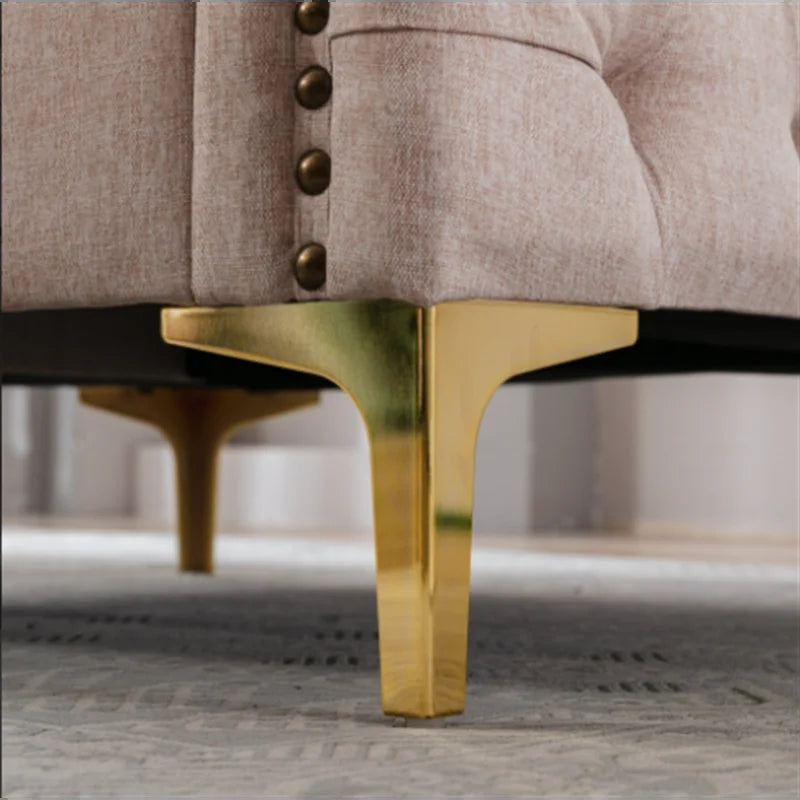 Modern Armchair Tufted Button Sofa Chair, Tan
