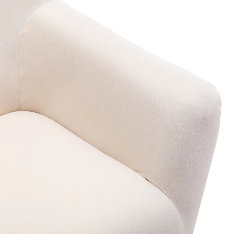 Tufted Upholstered Armchair Sofa Chair, Beige