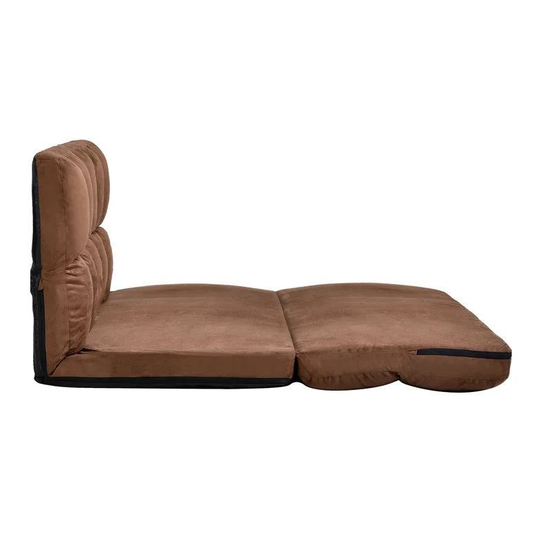Double Chaise Lounge Sofa Bed Floor Couch With Two Pillows Double Chaise Lounge Sofa Bed Floor Couch With Two Pillows