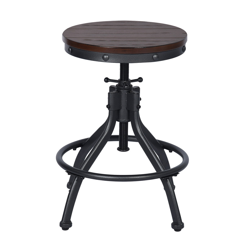 Industrial Wooden 3pcs Bar Table & Stools Set