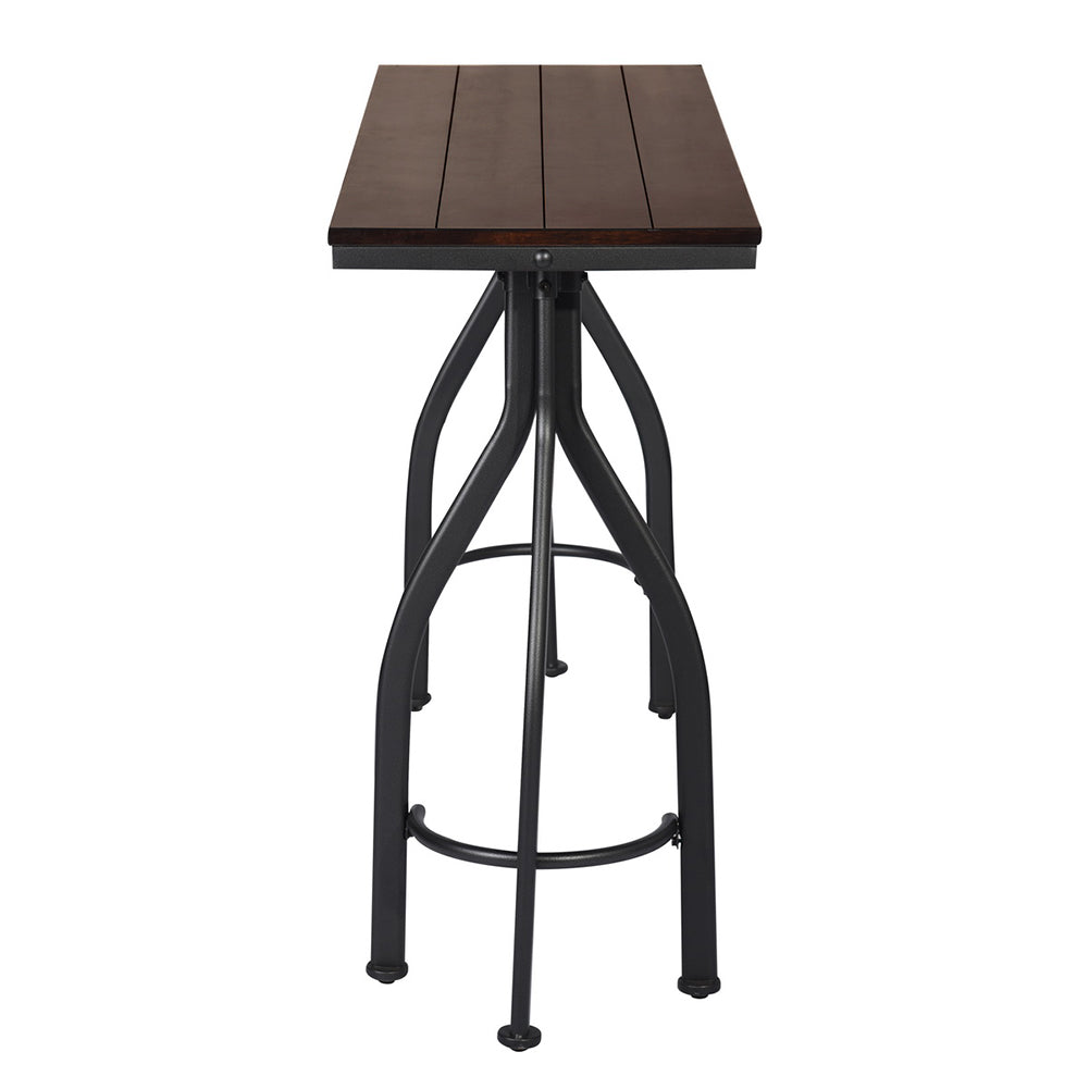 Industrial Wooden 3pcs Bar Table & Stools Set