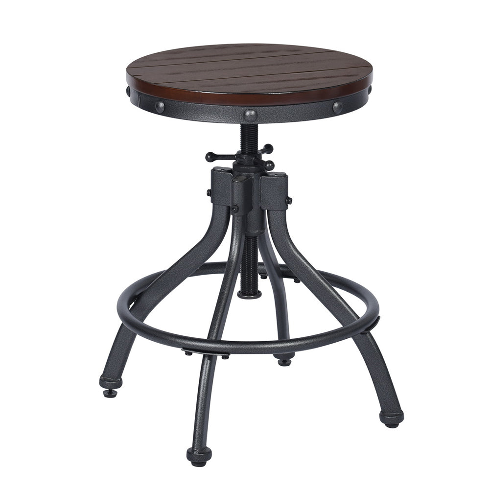 Industrial Wooden 3pcs Bar Table & Stools Set