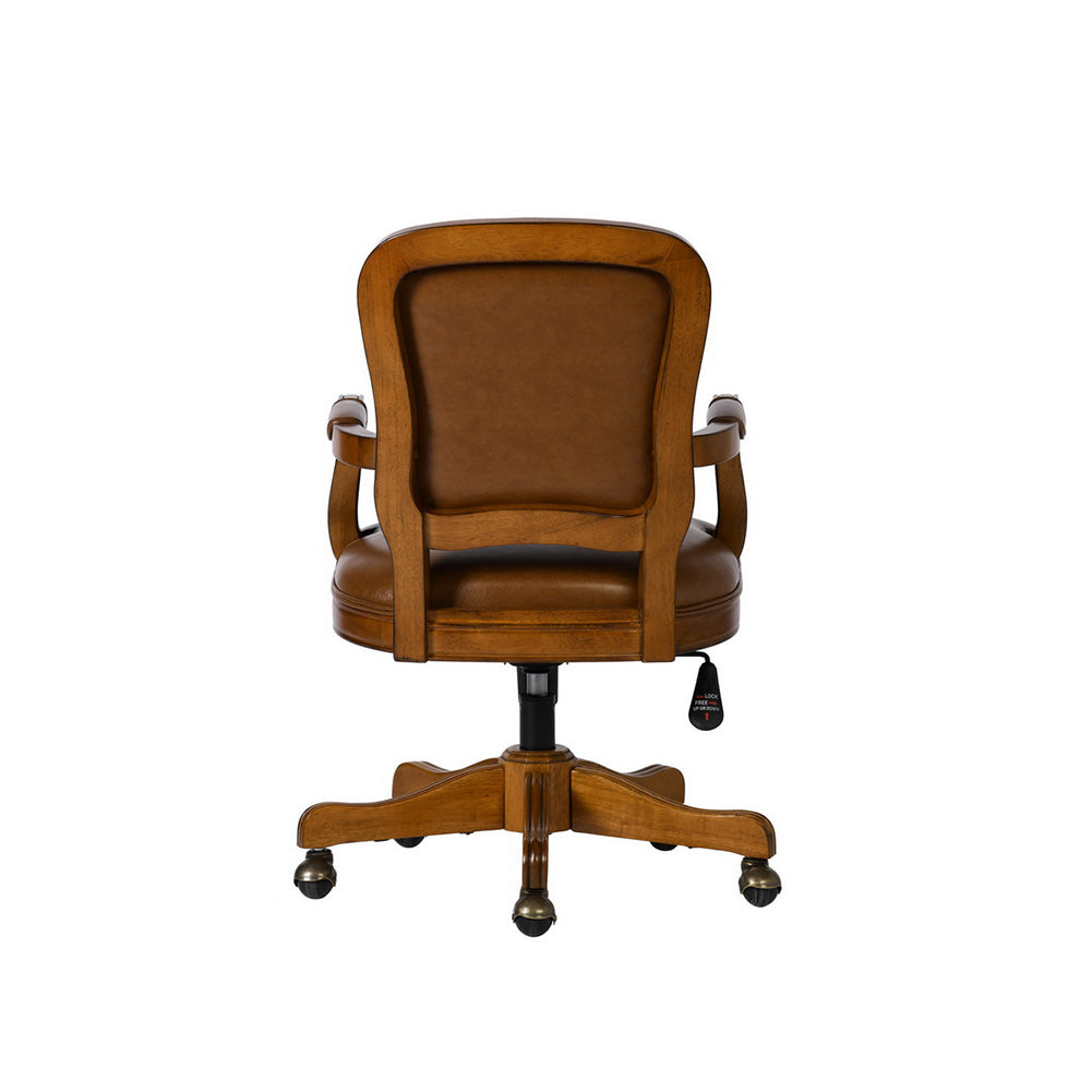 Home Office Chair Traditional Style Faux Leather Task Chair