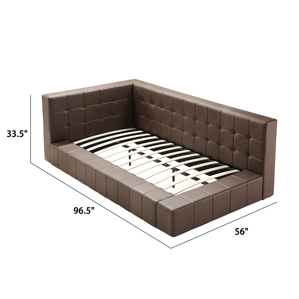 Solid Wood Platform DayBed, Brown