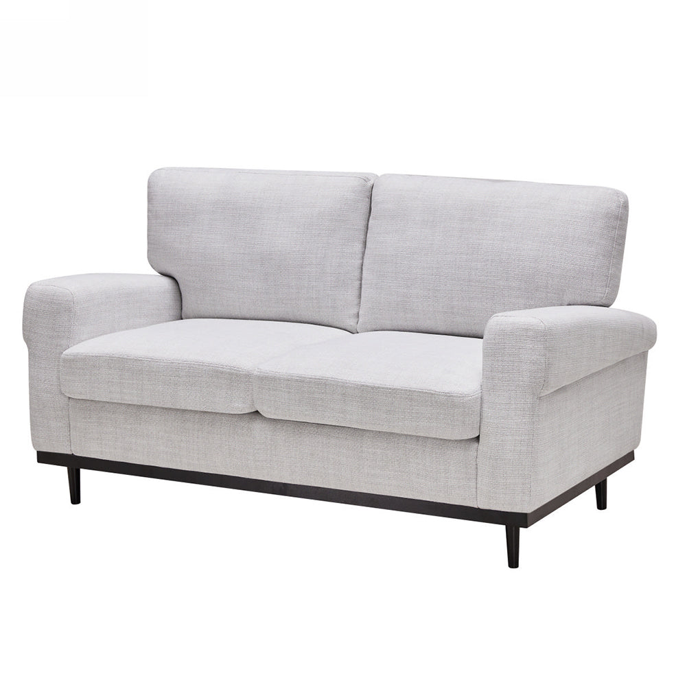 Mid-century Modern Knitted Fabric Loveseat Sofa