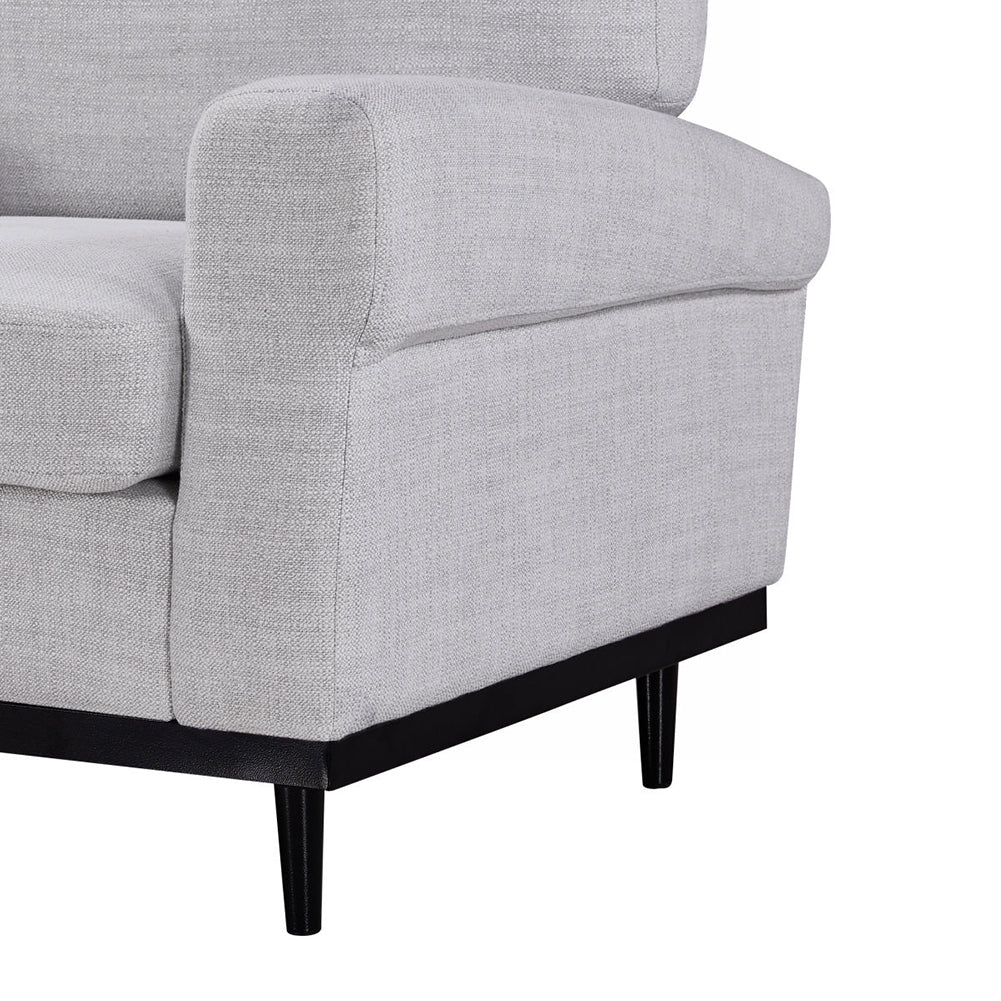 Mid-century Modern Knitted Fabric Loveseat Sofa