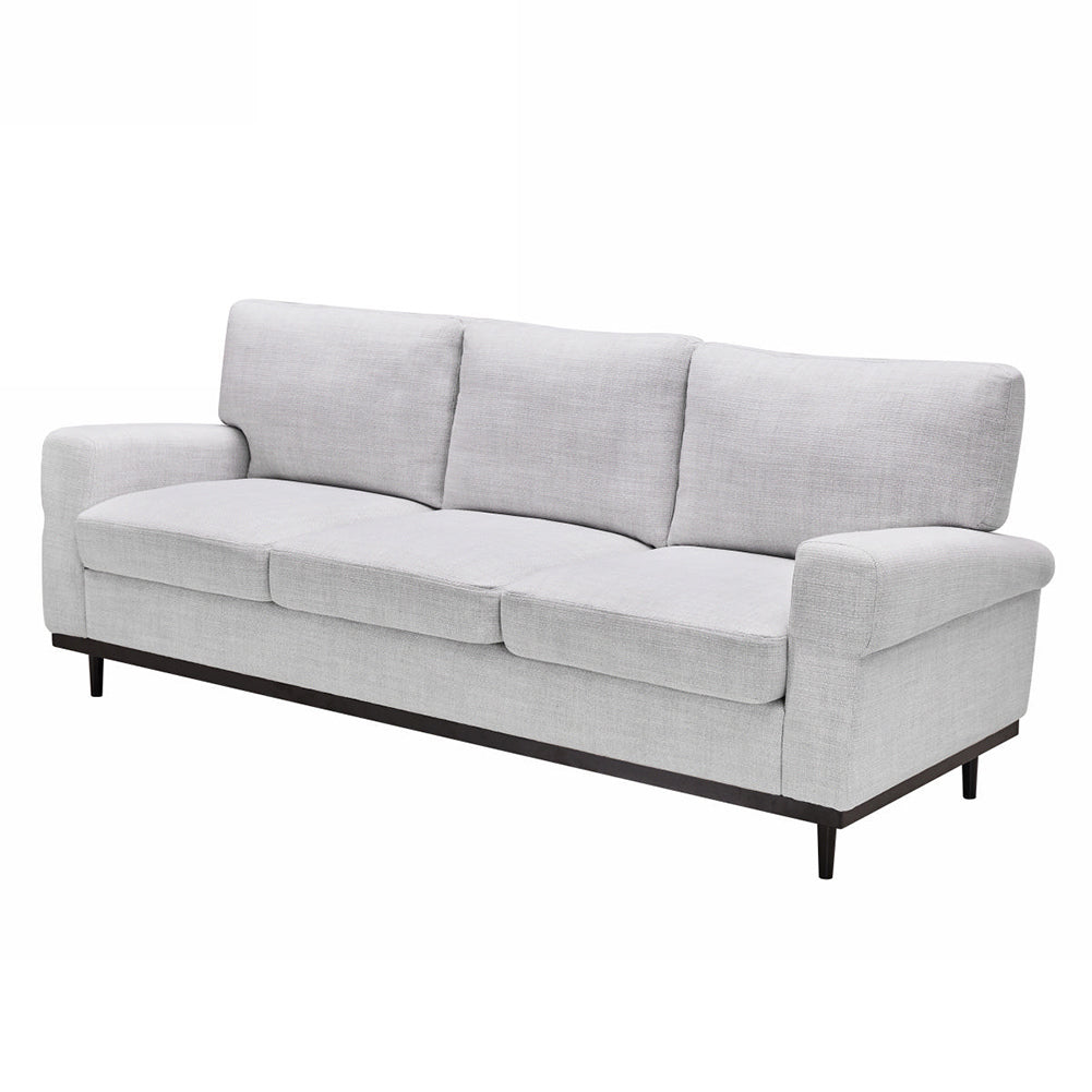 Modern Upholstery Three Seater Sofa, White