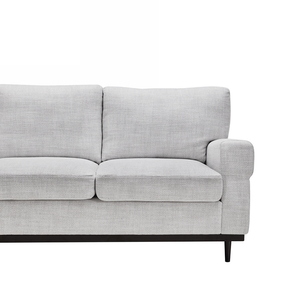 Modern Upholstery Three Seater Sofa, White