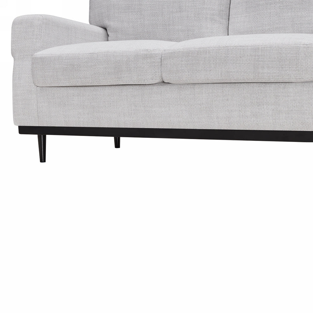 Modern Upholstery Three Seater Sofa, White