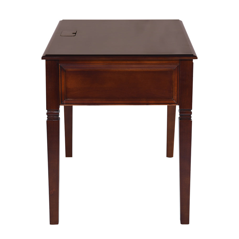 Traditional Solid Wood Writing Desk with Drawers