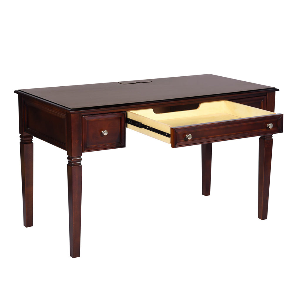 Traditional Solid Wood Writing Desk with Drawers