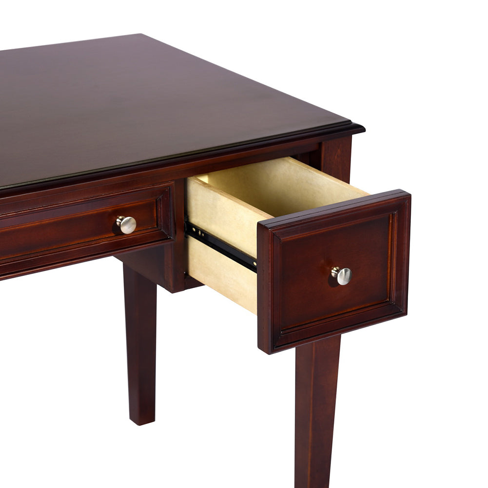 Traditional Solid Wood Writing Desk with Drawers