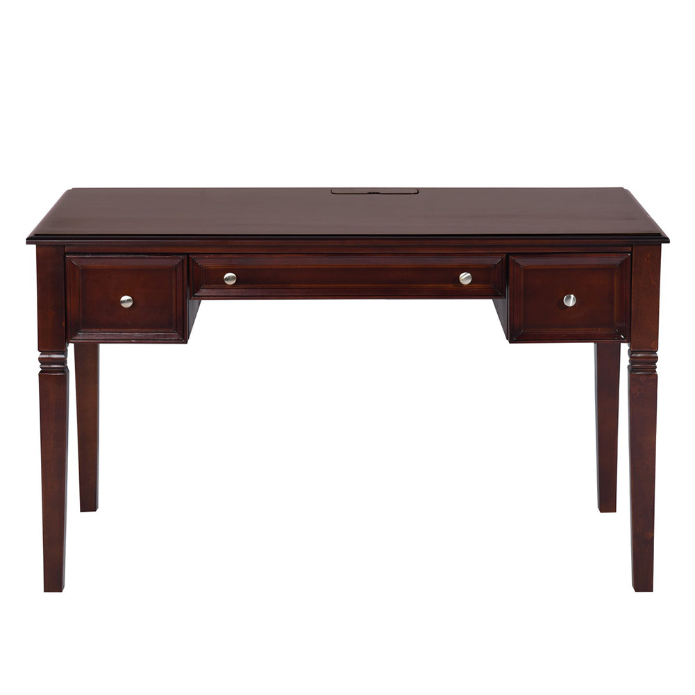 Traditional Solid Wood Writing Desk with Drawers