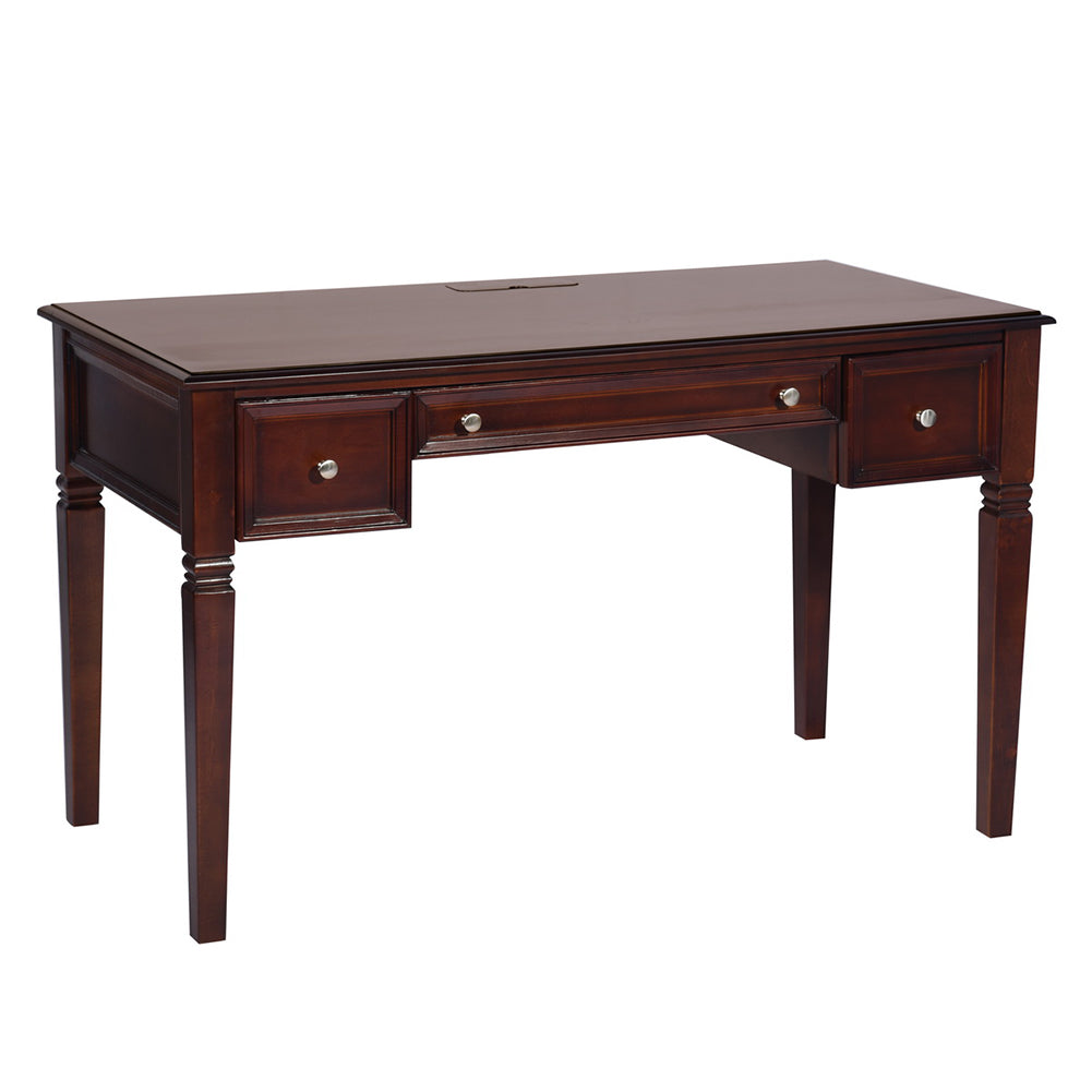 Traditional Solid Wood Writing Desk with Drawers